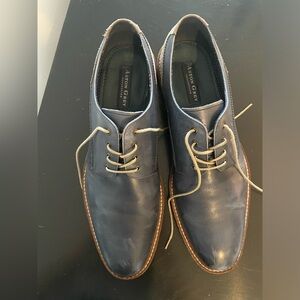 Men’s blue leather Aston grey dress shoe sz 11